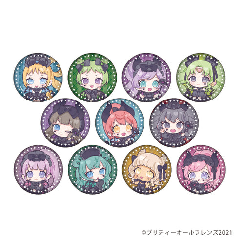 『プリティーオールフレンズ』缶バッジ 13/デビルver. BOX (全11種)(ミニキャラ)